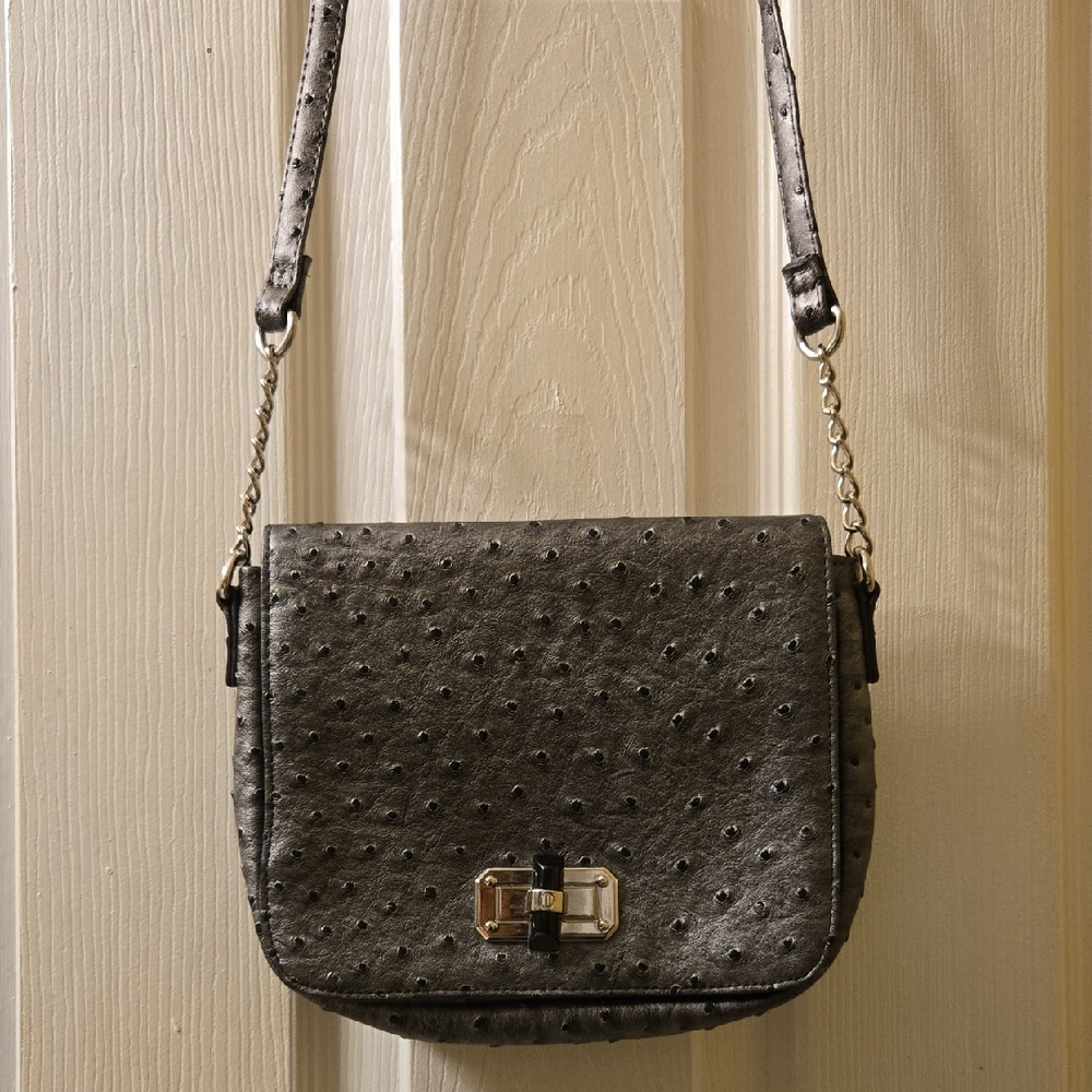Elegant Gray Crossbody Bag